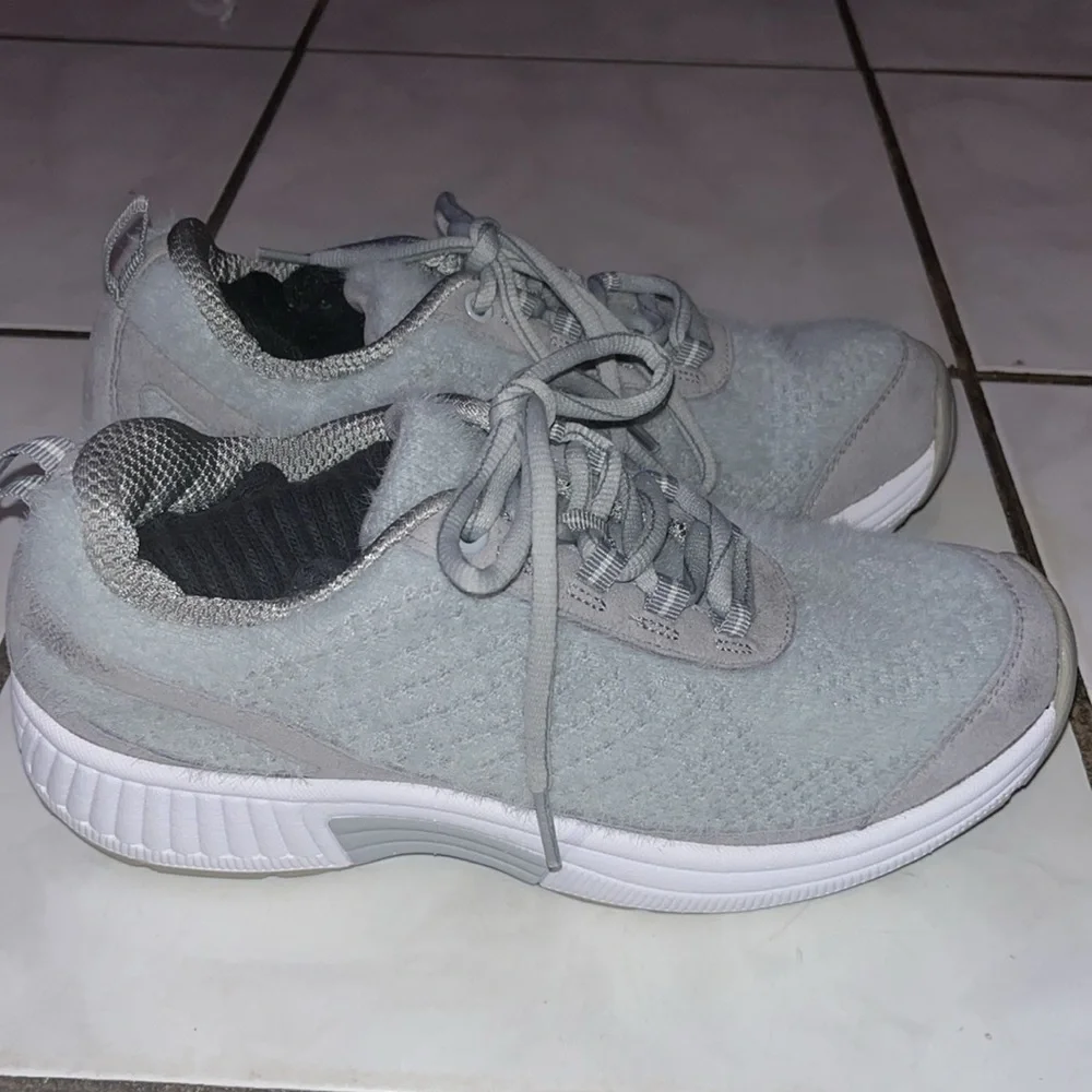 Orthofeet Womens 989 Coral Wool Grey Comfort Athletic Sneakers Size 7.5 - Picture 8 of 14